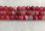 CAA1896 15.5 inches 16mm round banded agate gemstone beads