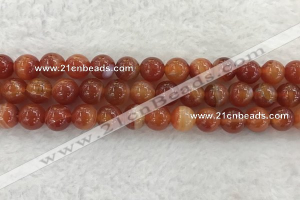 CAA1904 15.5 inches 12mm round banded agate gemstone beads