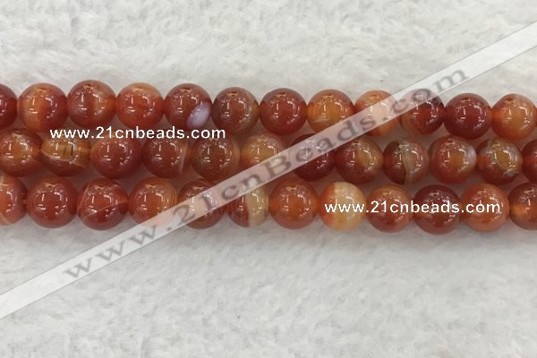 CAA1905 15.5 inches 14mm round banded agate gemstone beads