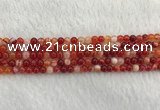 CAA1910 15.5 inches 4mm round banded agate gemstone beads