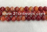 CAA1915 15.5 inches 14mm round banded agate gemstone beads