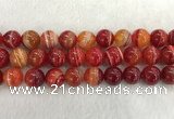 CAA1916 15.5 inches 16mm round banded agate gemstone beads