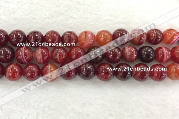 CAA1926 15.5 inches 16mm round banded agate gemstone beads