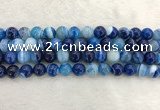 CAA1933 15.5 inches 10mm round banded agate gemstone beads