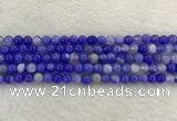 CAA1941 15.5 inches 6mm round banded agate gemstone beads