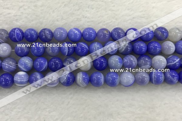 CAA1944 15.5 inches 12mm round banded agate gemstone beads