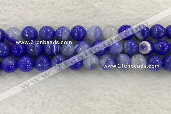 CAA1946 15.5 inches 16mm round banded agate gemstone beads