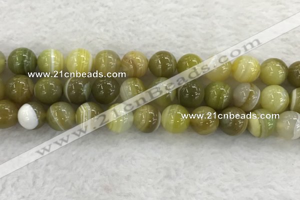 CAA1956 15.5 inches 16mm round banded agate gemstone beads