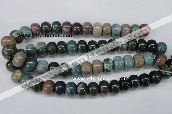 CAA196 15.5 inches 13*18mm rondelle indian agate beads wholesale