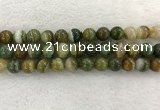 CAA1975 15.5 inches 14mm round banded agate gemstone beads