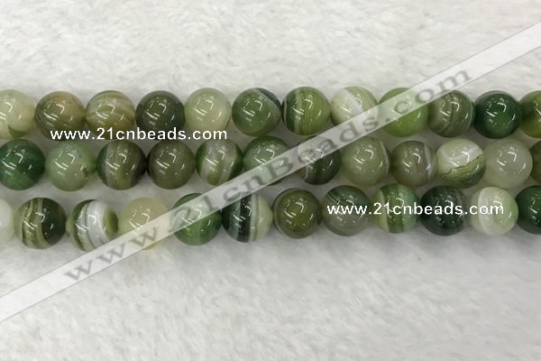 CAA1985 15.5 inches 14mm round banded agate gemstone beads