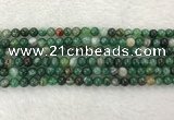 CAA1991 15.5 inches 6mm round banded agate gemstone beads