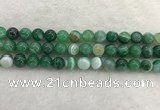 CAA2003 15.5 inches 10mm round banded agate gemstone beads