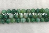 CAA2005 15.5 inches 14mm round banded agate gemstone beads