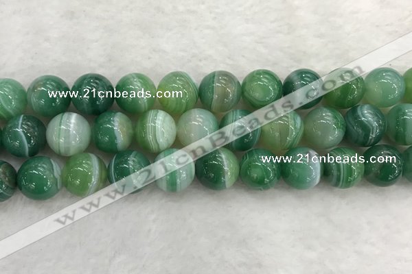 CAA2006 15.5 inches 16mm round banded agate gemstone beads