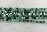 CAA2010 15.5 inches 4mm round banded agate gemstone beads