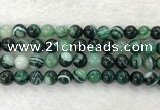 CAA2025 15.5 inches 14mm round banded agate gemstone beads