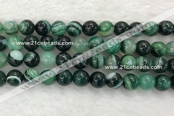 CAA2026 15.5 inches 16mm round banded agate gemstone beads