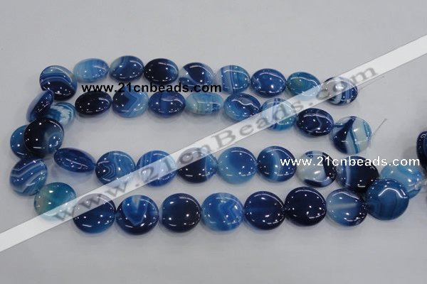 CAA208 15.5 inches 20mm flat round madagascar agate beads