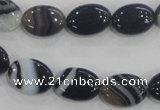 CAA210 15.5 inches 10*14mm oval madagascar agate beads