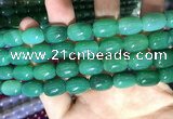 CAA2124 15.5 inches 10*14mm drum agate beads wholesale