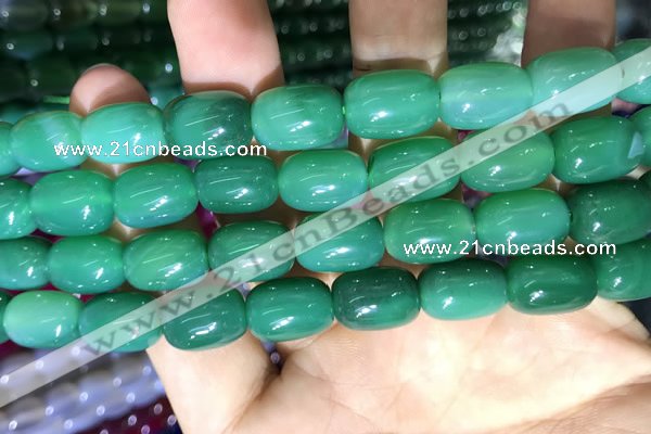 CAA2124 15.5 inches 10*14mm drum agate beads wholesale