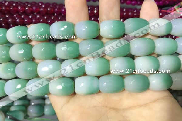 CAA2141 15.5 inches 12*16mm faceted drum agate beads wholesale