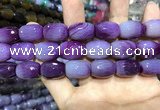 CAA2146 15.5 inches 13*18mm faceted drum agate beads wholesale