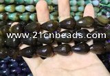 CAA2161 15.5 inches 15*20mm faceted teardrop agate beads