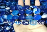 CAA2174 15.5 inches 15*20mm oval banded agate beads wholesale