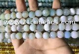 CAA2242 15.5 inches 10mm faceted round banded agate beads