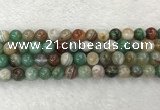 CAA2303 15.5 inches 10mm round banded agate gemstone beads