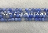 CAA2333 15.5 inches 8mm round banded agate gemstone beads