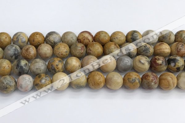 CAA2353 15.5 inches 14mm round crazy lace agate beads wholesale