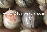 CAA2375 15.5 inches 14mm round ocean agate beads wholesale