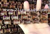 CAA2661 15.5 inches 14*21mm - 16*24mm bone tibetan agate dzi beads