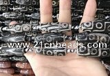 CAA2709 15.5 inches 14*38mm - 16*43mm rice tibetan agate dzi beads