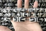 CAA2718 15.5 inches 14*38mm - 16*43mm rice tibetan agate dzi beads