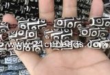 CAA2728 15.5 inches 10*28mm - 11*30mm rice tibetan agate dzi beads