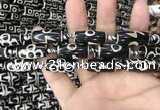 CAA2730 15.5 inches 10*25mm - 11*25mm rice tibetan agate dzi beads