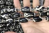 CAA2738 15.5 inches 14*21mm - 16*22mm drum tibetan agate dzi beads