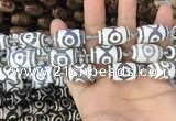 CAA2741 15.5 inches 14*21mm - 16*22mm drum tibetan agate dzi beads