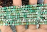 CAA2802 15 inches 4mm faceted round fire crackle agate beads wholesale