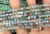 CAA2803 15 inches 4mm faceted round fire crackle agate beads wholesale