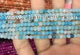 CAA2842 15 inches 4mm faceted round fire crackle agate beads wholesale