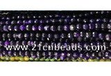 CAA2881 15 inches 6mm faceted round fire crackle agate beads wholesale