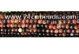 CAA2882 15 inches 6mm faceted round fire crackle agate beads wholesale