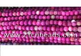 CAA2884 15 inches 6mm faceted round fire crackle agate beads wholesale