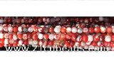 CAA2886 15 inches 6mm faceted round fire crackle agate beads wholesale