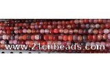 CAA2890 15 inches 6mm faceted round fire crackle agate beads wholesale